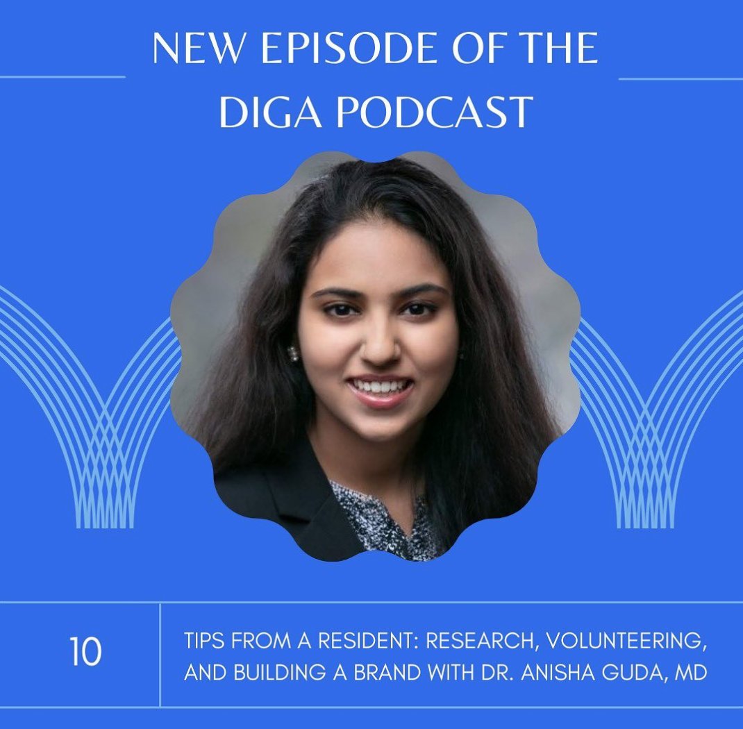 Future Dermatology Residents (@futureofderm) on Twitter photo In this episode of the DIGA podcast, Dr. Anisha Guda (@AnishaGuda with <a href="/futureofderm/">Future Dermatology Residents</a>), from UTSW, shares with us her insights into the application process. We talk about finding research, volunteering, mentorship, social media, and more. We hope you enjoy! anchor.fm/derminterest/e… In this episode of the DIGA podcast, Dr. Anisha Guda (@AnishaGuda with <a href="/futureofderm/">Future Dermatology Residents</a>), from UTSW, shares with us her insights into the application process. We talk about finding research, volunteering, mentorship, social media, and more. We hope you enjoy! anchor.fm/derminterest/e…
