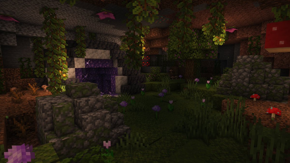 ChillCraftTeam's tweet photo. Antes y después de la decoración de las cuevas.
¿Te imaginas un bioma de setas bajo tierra?
#Minecraft #Chillcraft
@MinecraftMarket https://t.co/jwDbyGNWXl
