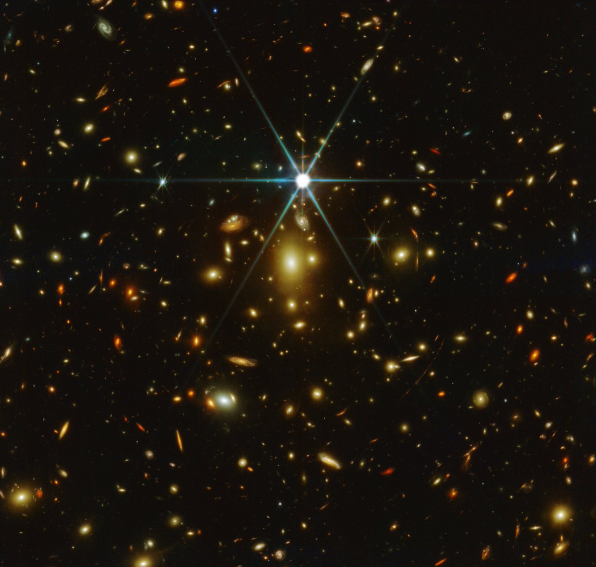 We’re excited to share the first JWST image of Earendel, the most distant star known in our universe, lensed and magnified by a massive galaxy cluster. It was observed Saturday by JWST program 2282.