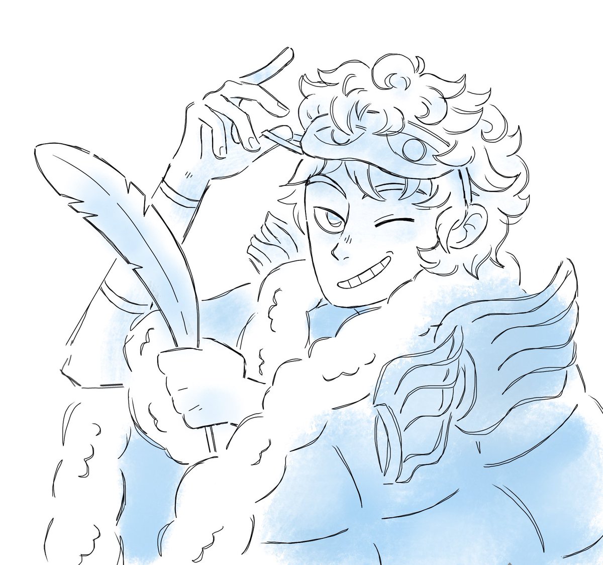 meganbammann's tweet photo. Hypnos ✨ #hypnos #hades #mythology #supergiantgames #sketch https://t.co/nO4iifIbAL