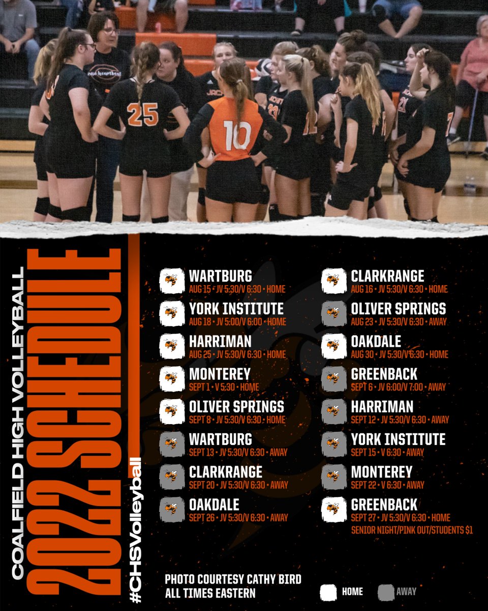 CoalfieldStats's tweet photo. Best of luck to CHS Volleyball on the 2022 season. Catch the Lady Jackets two weeks from tonight as they open their season against Wartburg in the John Jackson Memorial Gym. #CHSVolleyball #DigSetSpike https://t.co/6is3oK20oq
