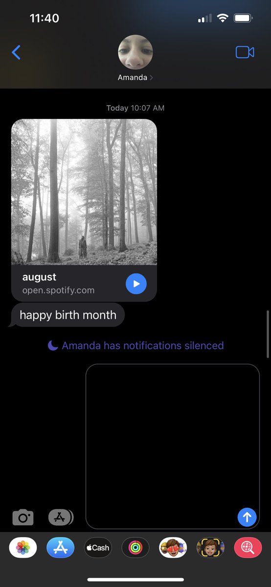 the only good text I got today