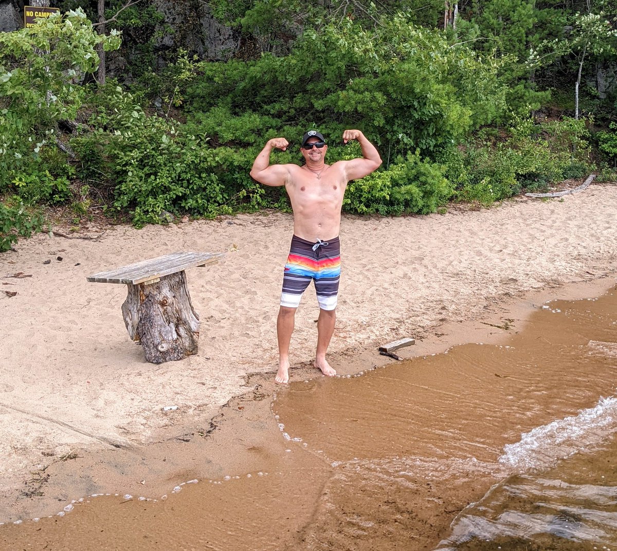 Jmilani75's tweet photo. Hard not to love life on the Beach. Feeling strong in body and mind and  that's all that matters.
#naturalbodybuilding 
#fitat49 https://t.co/REZ4LaKIJS