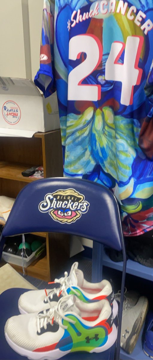 ChildsPlease's tweet photo. Thank you @BiloxiShuckers for putting everything together to raise money for a great cause last Saturday  #ShuckCancer https://t.co/NWrbPZmplm