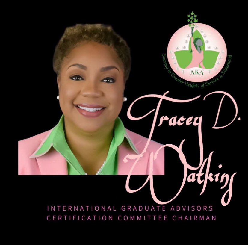 Xiupsilonomega's tweet photo. Please join Alpha Kappa Alpha Sorority, Incorporated® Xi Upsilon Omega Chapter in congratulating our member, Tracey D. Watkins, who has received an International Committee Chairmanship. 

#AKA1908 #akamarconnects #AKAMAR #akasoar https://t.co/oalgE1iIgx