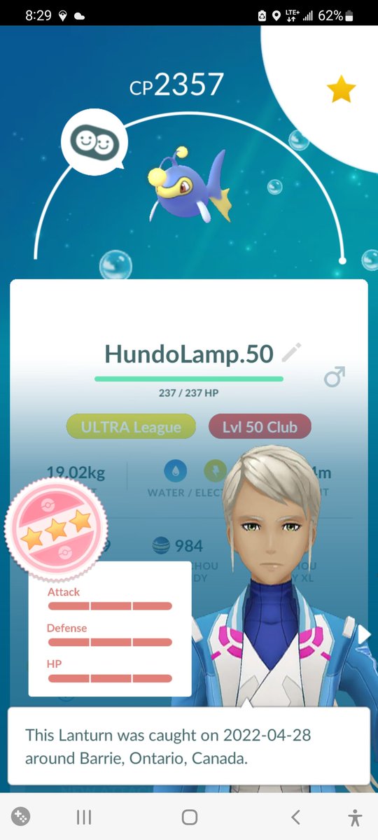 ArborAndyYT's tweet photo. ANUTHA WUN. WE DA BEST POGOπ©π€
#Pokemon #PokemonGo #Lanturn #Level50 #XLPokemon #XLCandy #CandyXL #UltraLeague #GoBeyond #SpiceIsRight https://t.co/pcXw3goNp9