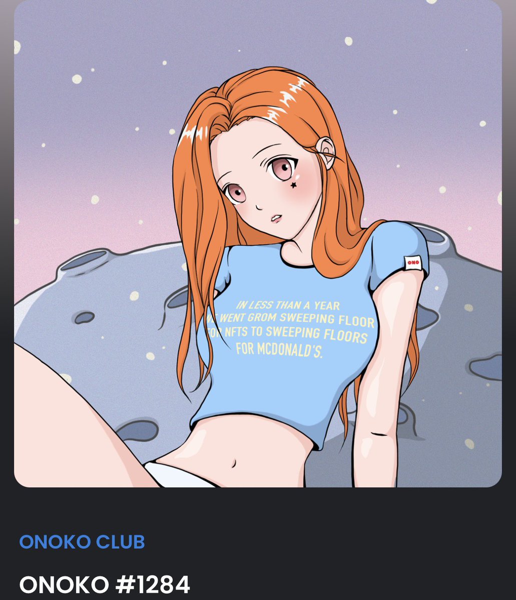 punkbarbiesunny's tweet photo. Cute girl @onokonft https://t.co/kOL8PRqVrM