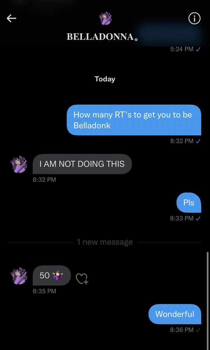 50 rt’s and Blake will change their name to Belladonk. 🥰