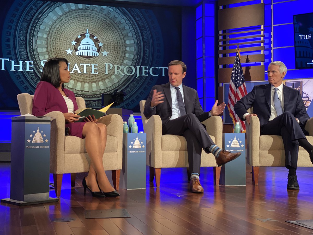 franksesno's tweet image. Powerful moment ⁦@SMPAGWU⁩ w ⁦@senrobportman⁩ ⁦@SenMurphyOffice⁩ thanks to ⁦@BPC_Bipartisan⁩. Differences on abortion and inflation but also bits of common ground on guns and immigration. Debate yes but also civil discourse.  We need more of this.