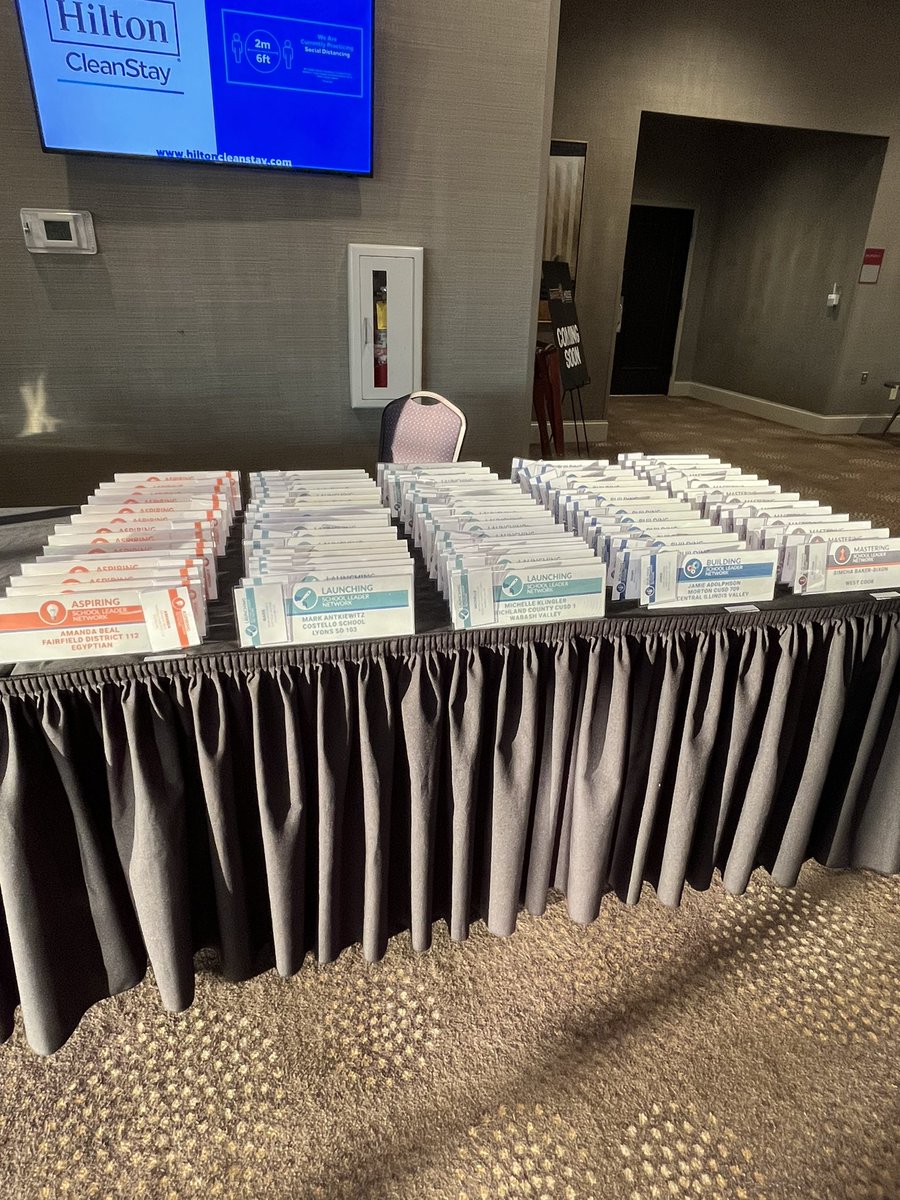 DanKaiserIPA7's tweet photo. School Leader Networks, we are ready for you!  Can’t wait to see and interact with all of you in the morning!  Breakfast starts at 8:00 in Brickyard Room #1. #ilprincipals https://t.co/F6D5OZN4uN