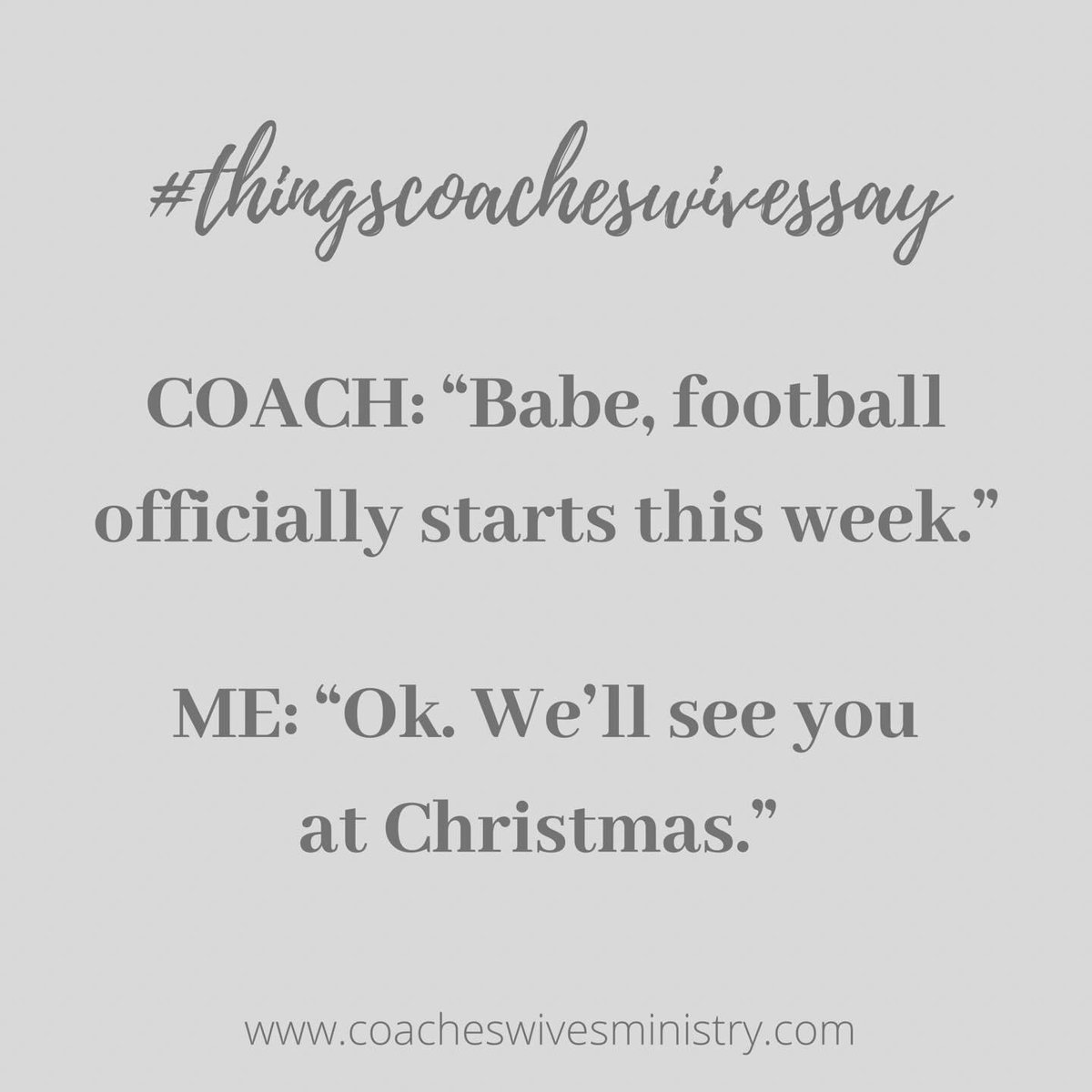 coacheswivesmin's tweet photo. Happy Football Season! 🏈
#coacheswivesministry #coacheswives #lifewithacoach #fridaynightwives #coacheswife #coachswife #coachwifelife #marriedtothegame #mrscoach #fca #coach #coaching #nonprofit #footballwife #footballseason #footballwifelife #footballlife #footballcoach https://t.co/hxYr36NgAo