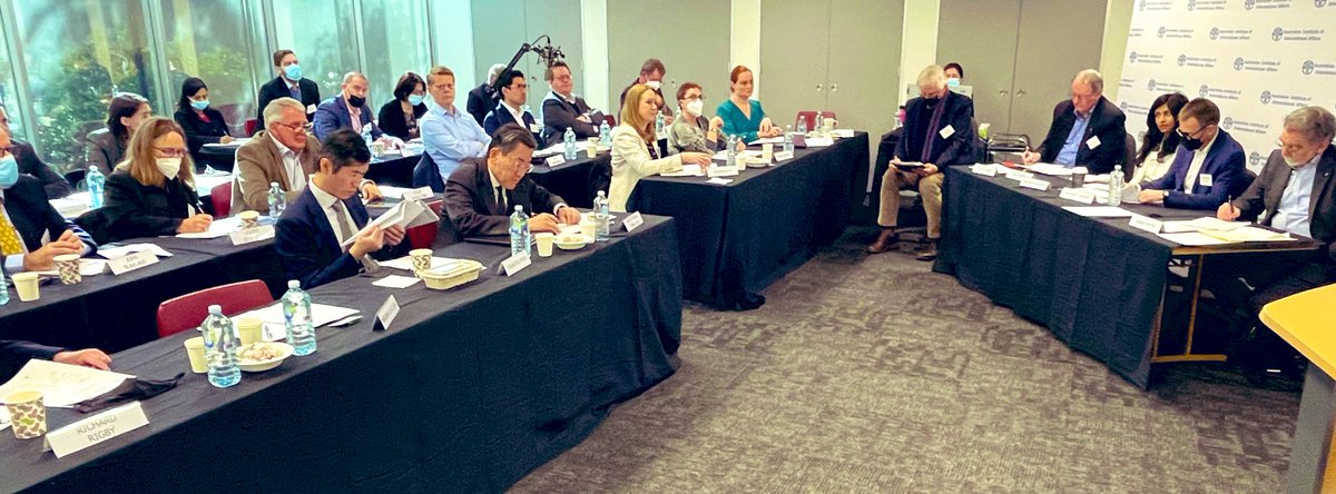 AIIANational's tweet photo. The 53rd meeting of the Australian members of #CSCAP, an #AustraliaJapanDialogue on Strategic Trends in the Indo-Pacific, has kicked off this morning. This event is in association with @ANU_SDSC @JIIA_eng and @AIIANational. https://t.co/ZbW4dyvURo
