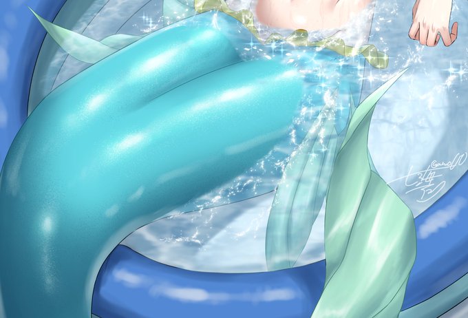 @haranonegaDoor めちゃめちゃかわいいです…!完成が楽しみ!

自分、鱗は超適当なんですよね…
最近はぬめっとした光沢だけにしてますけど、昔はぽんぽんって光沢入れて鱗っぽさ出したりしてるんで、自由に表現していいと思います! 