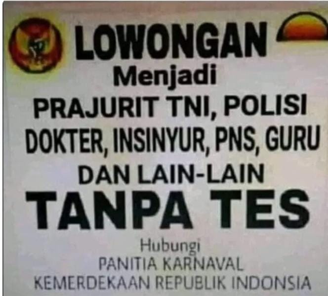 jembercoret's tweet photo. Ndangan rek ojok sampek telat onok e mek Agustus tok iki polae https://t.co/G0CCbkfnfY