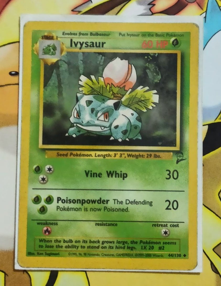 DrOmanyteTCG's tweet image. Ivysaur 44/130 🇺🇲 (Base Set 2)

- Pokémon: Ivysaur
- Expansion: Base Set 2 
- Illustrator: Ken Sugimori

#Ivysaur #BaseSet2 #WizardsoftheCoast #PokemonTCG #DrOmanyteTCG