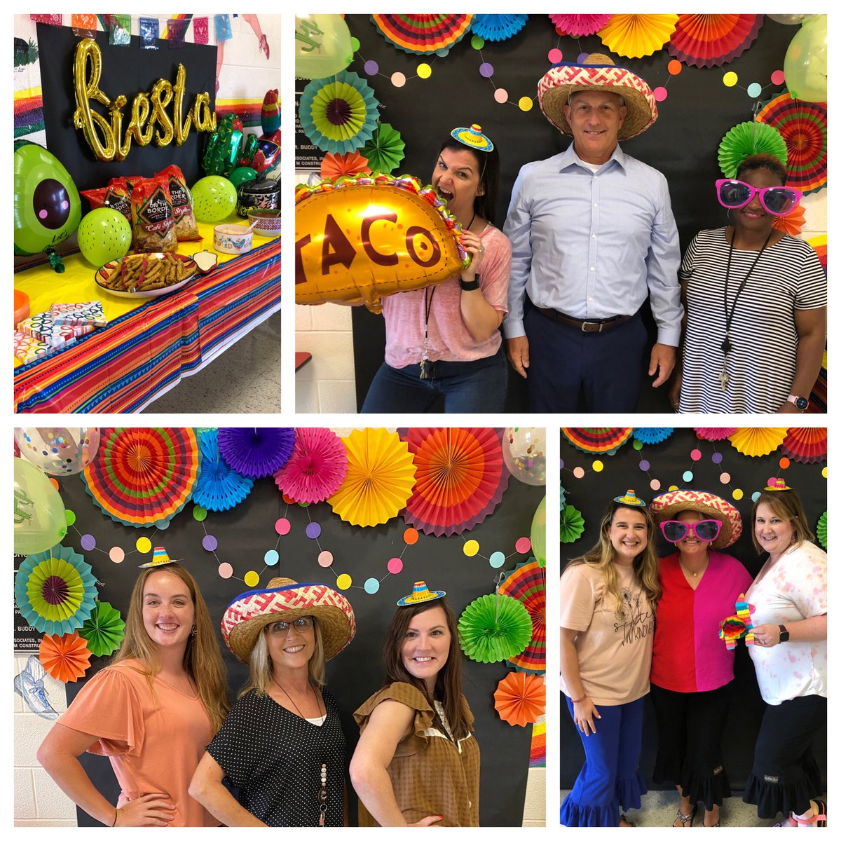 SouthElementar1's tweet photo. Nacho Average Staff enjoyed a first day FIESTA this afternoon!! ๐๐ฅ๐ฎ #bestschoolever #mightymustangs #firstdayfiesta https://t.co/0F4npfV4c8