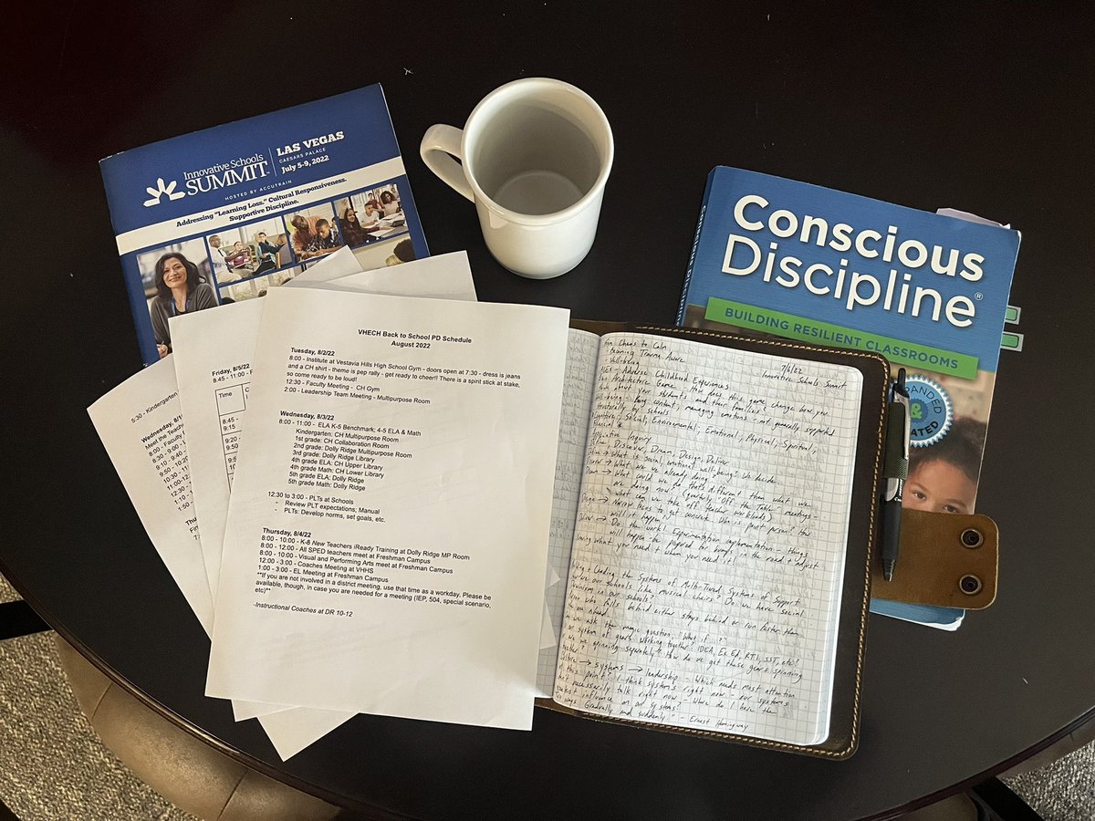 Grateful for grant money that allowed a team from our school to attend the Innovative Schools Summit in Las Vegas last month. Our team is prepped and ready to share the wealth of knowledge we gathered with our whole staff beginning tomorrow!!