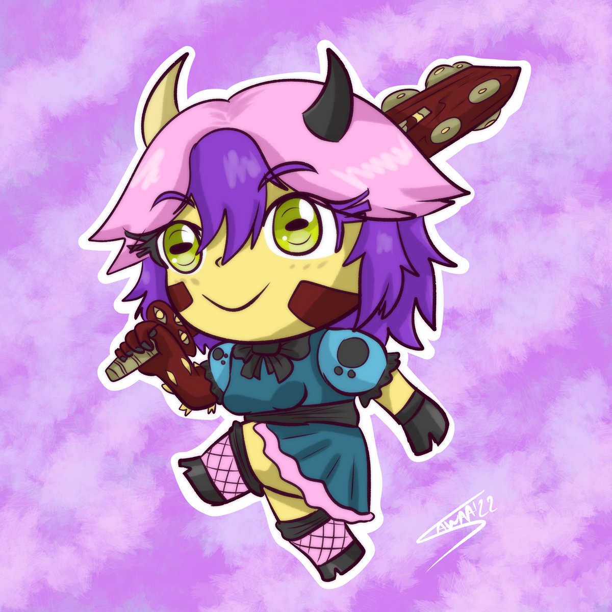 sawaanojutsu's tweet photo. Super Late but here are the #chibi from last week #lolitatalk on #lfighter Sweet Goat is an #oc by Miller and Tina is an oc by macoatl both are really cute <3 https://t.co/eTmKxfdEHJ