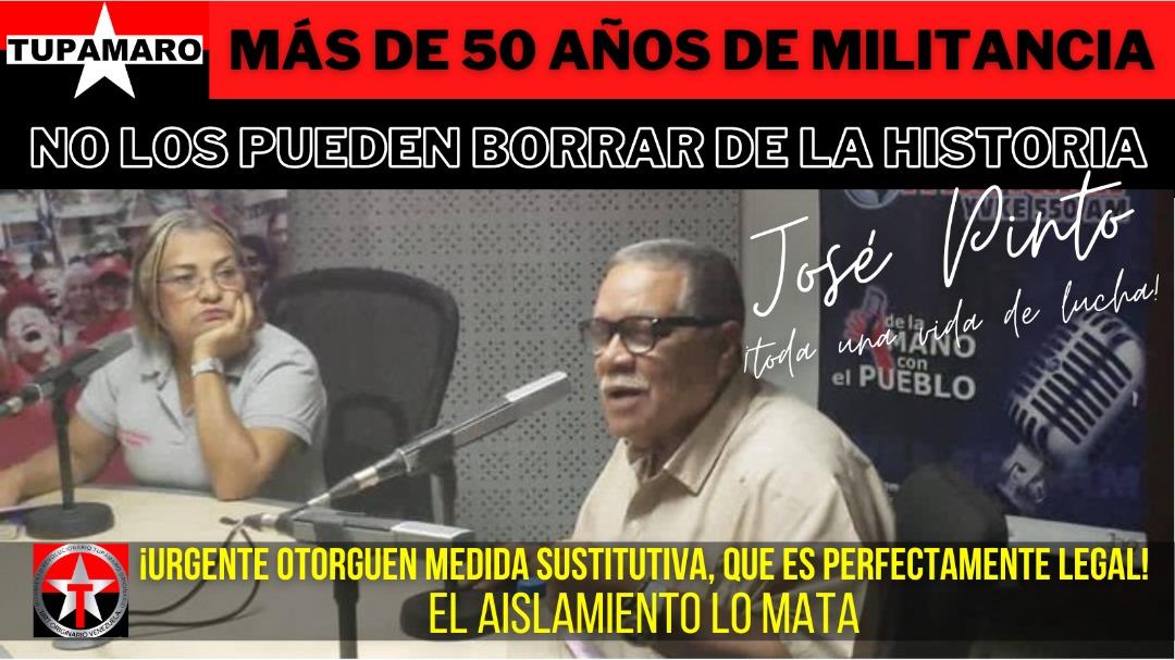 #MedidaSustitutivaParaPintoYa 
<a href="/NicolasMaduro/">Nicolás Maduro</a> 
<a href="/dcabellor/">Diosdado Cabello R</a> 
<a href="/ConCiliaFlores/">Cilia Flores</a> 
<a href="/TarekWiliamSaab/">Tarek William Saab</a> 
<a href="/ONU_es/">Naciones Unidas</a> 
<a href="/onuvenezuela/">ONU Venezuela</a> 
<a href="/ONUHumanRights/">ONU Derechos Humanos Colombia</a> 
<a href="/WalterDossier/">Walter Martínez</a> 
<a href="/MinpublicoVEN/">Ministerio Público venezolano</a> 
<a href="/cubadebatecu/">Cubadebate</a> 
<a href="/teleSURtv/">teleSUR TV</a> 
<a href="/TSJ_Venezuela/">TSJ Venezuela</a>