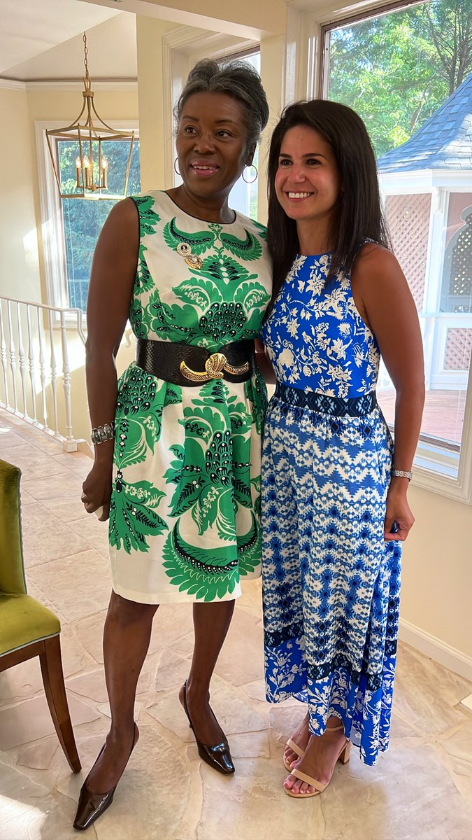 carriesheffield's tweet photo. Here with rockstar @WinsomeSears! She is backing @KarinaCongress for Congress, and you should too! Let’s #RetireBeyer @RepDonBeyer #FireBeyer https://t.co/4YtFVBz4c7