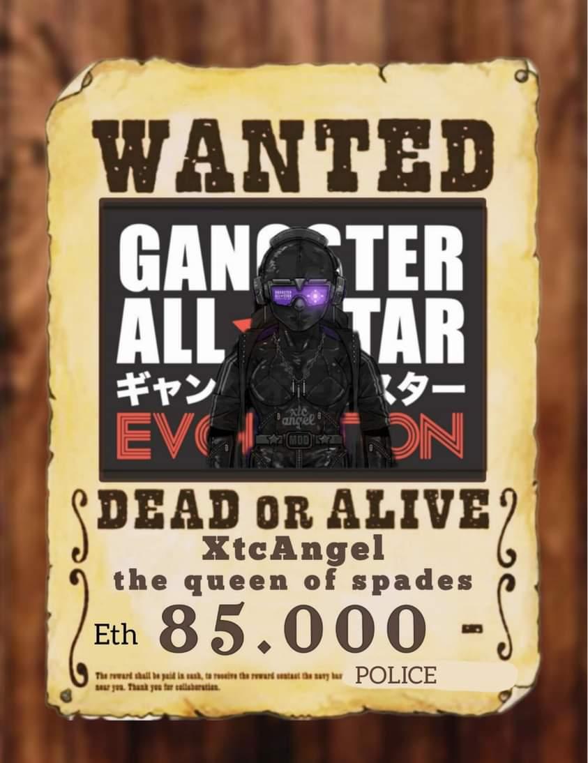 🚨alert🚨

Be careful out there we have a new wanted, she is mod head <a href="/gangsterallstar/">GANGSTER ALL ★ STAR ギャングオールスター</a>, known as the queen of spades with her purple GAS visor, if you find her don't look and run!!

<a href="/_xtcangel_/">🆇🆃🅲ΛПGΣᄂ★</a> <a href="/jokerspite/">𝑱𝑶𝑲𝑬𝑹𝑺𝑷𝑰𝑻𝑬.𝑾𝒐𝒍𝒗𝒆</a> <a href="/0xInuarashi/">0xInuarashi</a> @0xRimuru_eth