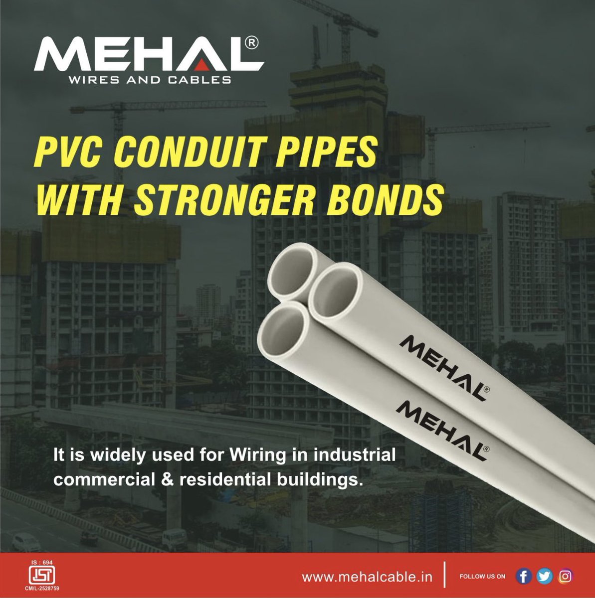 mehalcable's tweet image. MEHAL FRLS ELECTRICALS PIPES #frls #electricalpipe #wiringpipe #pipe #construction #building