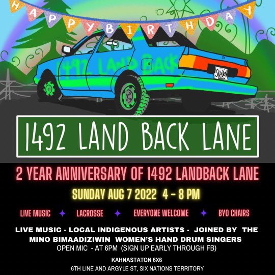 This is just the beginning, our unity will be the fire that keeps us going.

#LandBack
#1492LandBackLane