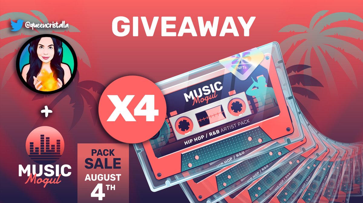 queencristalla's tweet photo. 😊My new @musicmogul_io #giveaway for YOU!!

Win MUSIC MOGUL HIP HOP/ R&amp;B PACK (75$ worth)
4 Winners! 300$ in total 😱

1) Follow @musicmogul_io &amp; @queencristalla
2) Like, RT &amp; tag 3 friends
3) Comment WAX address

#NFT #PlayToEarn #NFTs #musicmogulNFT #musicmoguladvancedunboxing https://t.co/Sk8W1BCajh