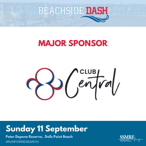 SSMRF_official's tweet photo. We are proud to announce Club Central as a major sponsor of the 2022 Beachside Dash and the Club Central 10km timed race.  Thank you for your continued support of the SSMRFand the Beachside Dash. 
https://t.co/vjlASfwggV
#beachsidedash #clubcentral #majorsponsor #runforresearch https://t.co/a7LY0Hge5Y
