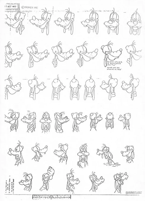 Some Goofy and Felix expressions. 