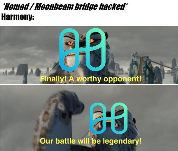 alt_bets's tweet photo. Lets hope that @nomadxyz_ and @MoonbeamNetwork  fixes this better than @harmonyprotocol did.

One thing that Harmony at least did better was not halting transactions cause you know, it is decentralised.... https://t.co/lC2FFLWcym