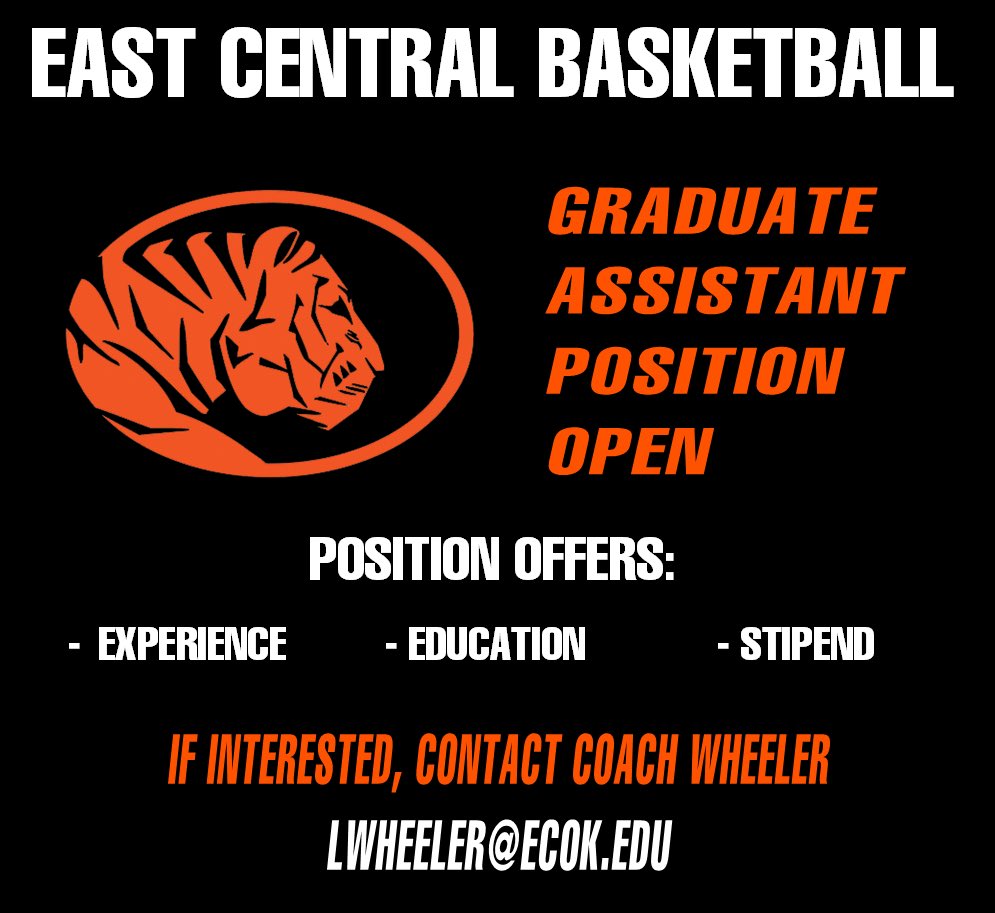 We are currently looking to hire a Graduate Assistant for our program. This is a great opportunity to gain quality experience in coaching while obtaining a masters degree. Please contact Coach Wheeler if interested.