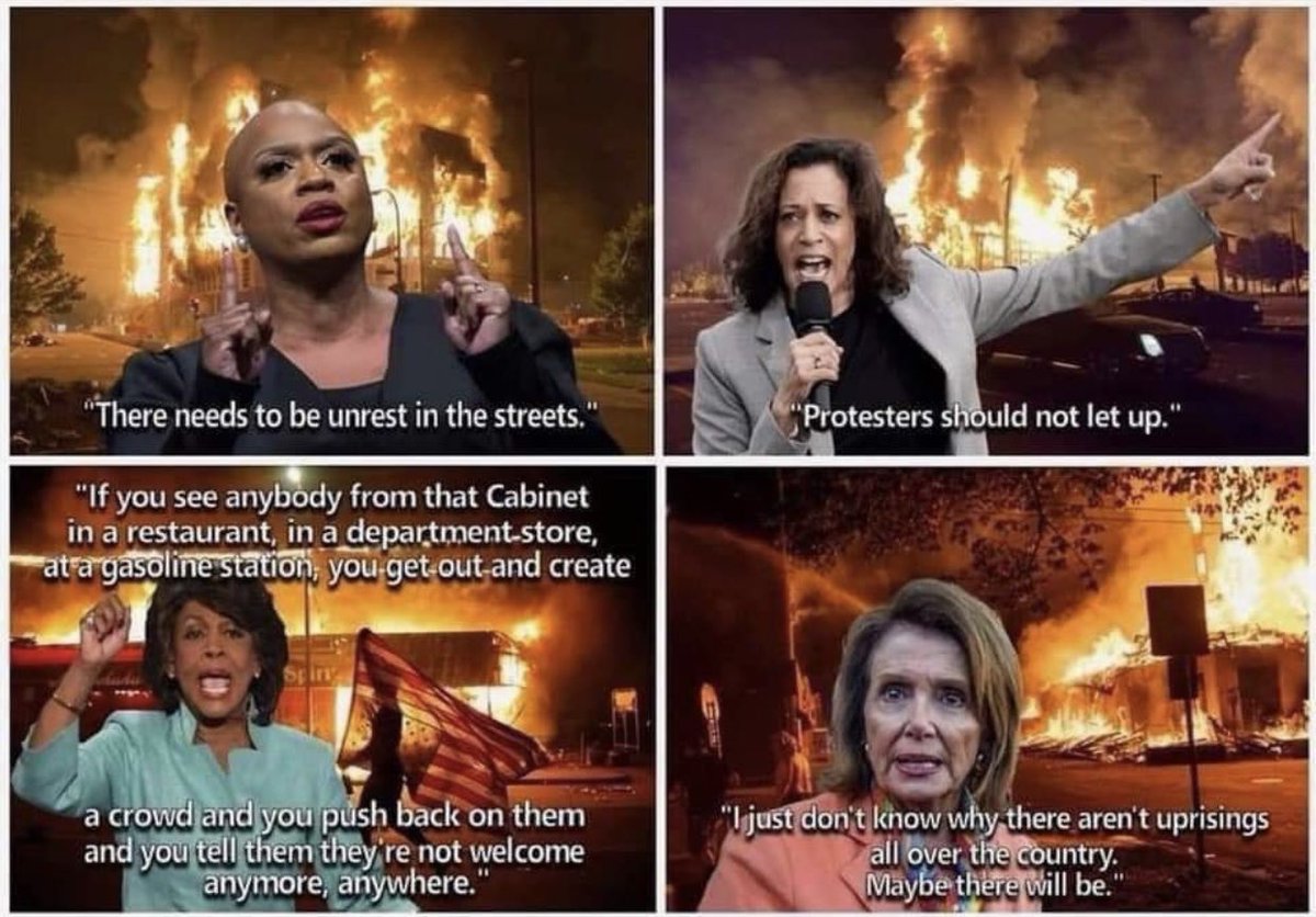 500 riots in summer 2020 with characters like Pelosi and Harris In full support David Dorn and many others murdered, fed buildings and businesses burned…WHERES THE DAMN HEARINGS??? November is coming to clean up clown world https://t.co/PGvmTRCsJD