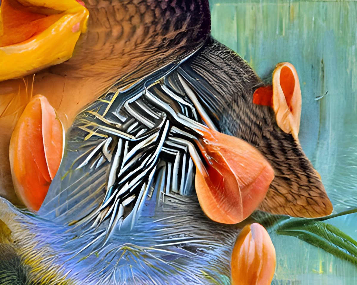 alanturing_i's tweet photo. Turing patterns create spacing between hair follicles in mice and feather birds on a bird's skin. 
@real_alethea #generativeart #iNFT #artforscience @the100revenants https://t.co/DbggC4fNlh