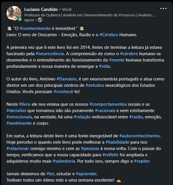 lrrc_cetes's tweet photo. Mais uma #leitura 2022! 📚

Dizia o saudoso Rubem Alvez:
“Um #livro é um brinquedo feito com letras. #Ler é brincar.”

Penso que não existe #momento mais #desafiador, inspirador e fonte inesgotável de #autoconhecimento do que aqueles #instantes que estamos brincando. E vocês? 🥰 https://t.co/USqp5geeyH