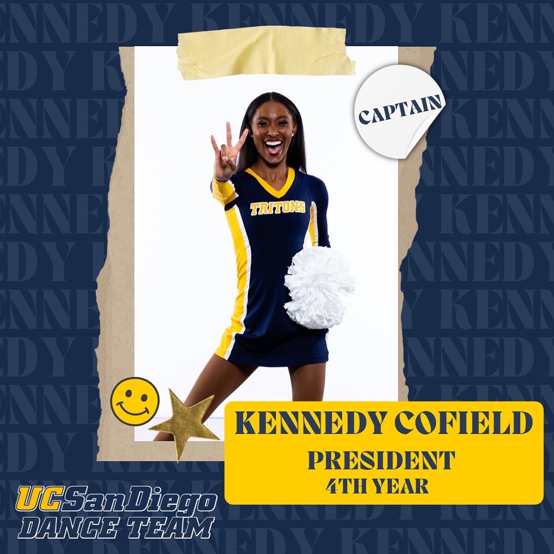 UCSDDanceTeam's tweet photo. Meet our 2022-2023 Captains and Leadership Team!! 🔱 We love Kennedy, Maya, and Nadia💙💛 https://t.co/0SsUHcB3d9