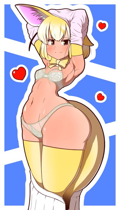 過去絵リメイク
下着フェネック
 #けものフレンズ 