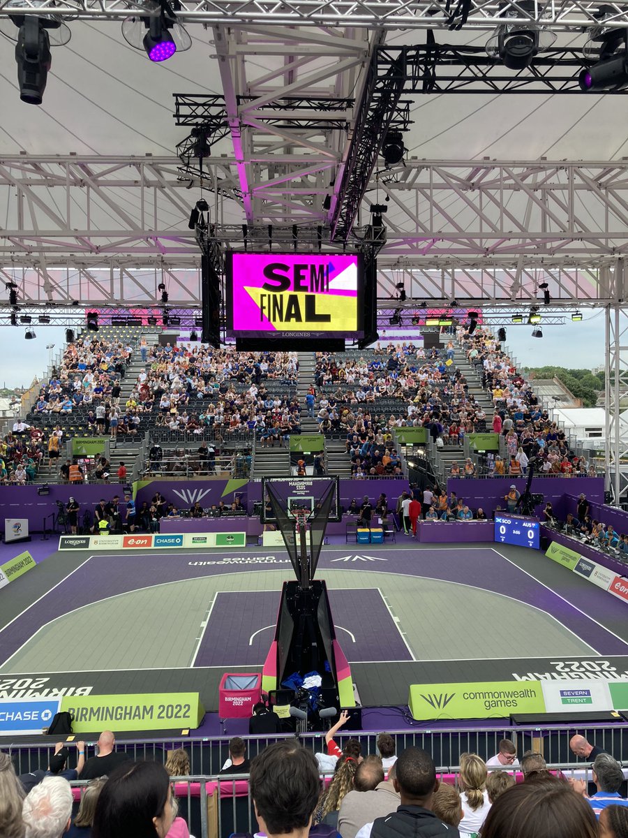 Mumrocks2007's tweet photo. Great day @birminghamcg22 for the Basketball 3x3 semi finals - great atmosphere, fantastic effort from all the teams but mainly @bballengland! Medals incoming &amp; hopefully shown on tv?! #TeamEngland https://t.co/F5hTZxldrA