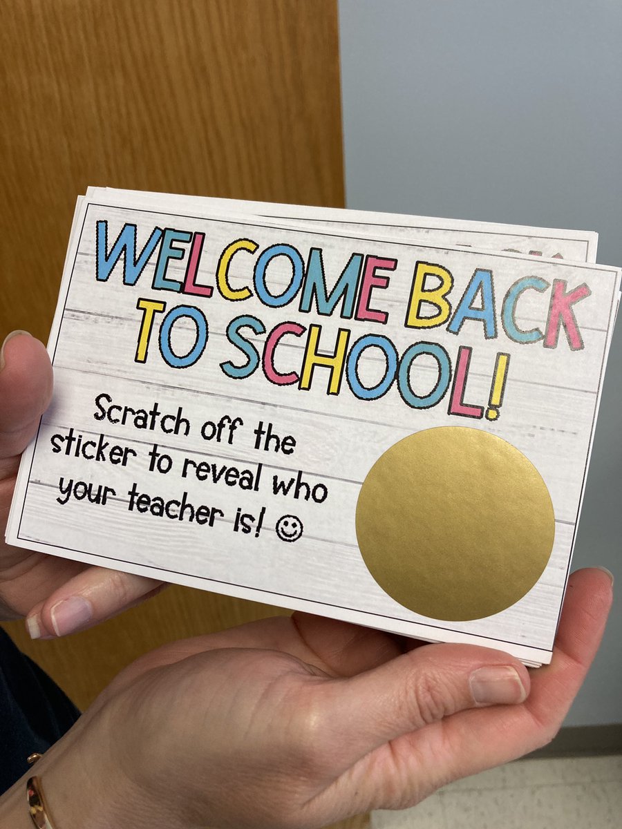 davidwbeaty's tweet photo. Iβm so impressed by our #firstgrade team. They are sending home post cards to their new students with a βscratch to reveal your new teacherβ sticker! Isnβt that cool? #teamsouthside #wcpsky #kidswin #wcpsinfluence #1stgrade https://t.co/dZNfQQZc04