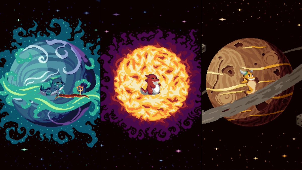GeddaCake's tweet photo. The Cake moment of the first 3 characters! 🍰
Who's looking forward to see the other 3? And what is the favourite between these? 😱

Our @Kickstarter campaign is at 33% now. Support us and help spread the word around to get to the goal!

#metroidvania #pixelart 

Link ⬇️ https://t.co/Lcb4TjIVEi