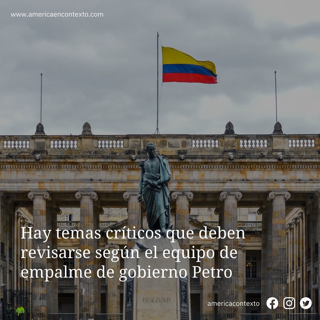 AmericaContexto's tweet photo. El equipo de empalme del presidente electo Gustavo Petro ha generado su informe de consideraciones a tener en cuenta en la transición de poder que se dará el 7 de agosto en #Colombia 

#Ahora #EnContexto #Petro #Duque 

¡Conócelos en nuestro Instagram!

https://t.co/1Ov067Cm3W https://t.co/vSjvCJxaLv