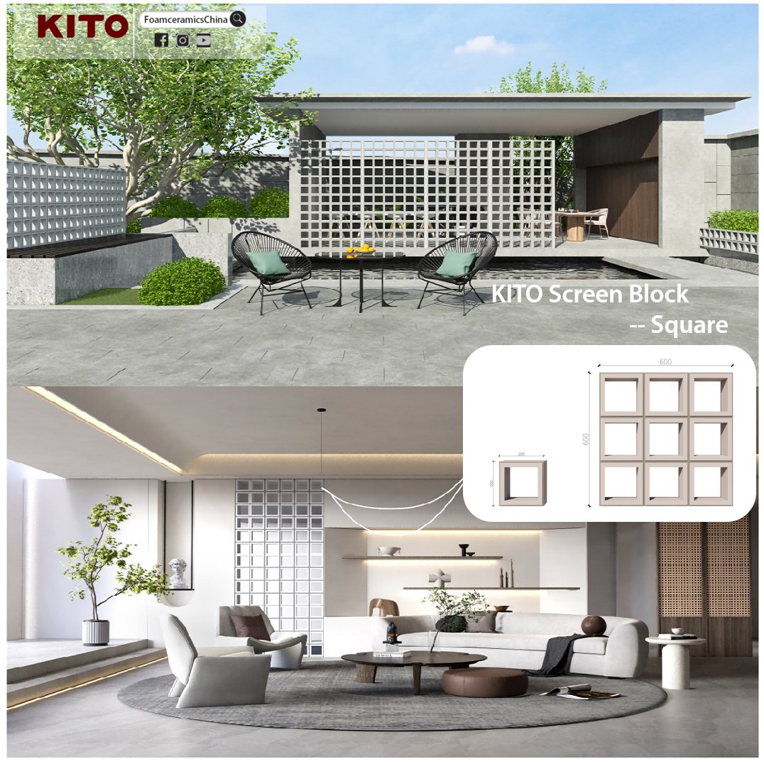 CeramicsKito's tweet photo. KITO Screen Block -- Square
Light weight & High strength
Waterproof & Fireproof
Safe & Quick installation
KITO screen block can be widely used indoor and outdoor.
Website🌐:https://t.co/6b4l6C1e0Y
Whatsapp📞:+86 139 2314 0006
Email📧:thankyou@kito.cn
#ScreenBlock #indoor https://t.co/Qj4tj2x6eP