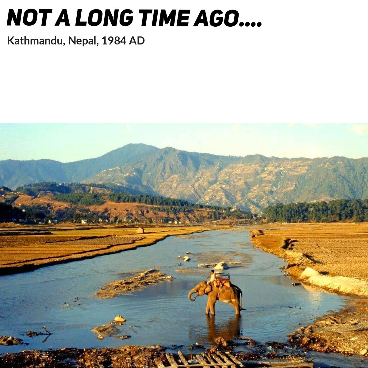NoNext_Question's tweet photo. The holy Bagmati river and surroundings around Jorpati area in Kathmandu in 1984 AD.

Photo: Laurent KB

#History #HistoryofNepal #OldPhotos #jorpati #nepal #nonextquestion https://t.co/IJW6i3ZUMP