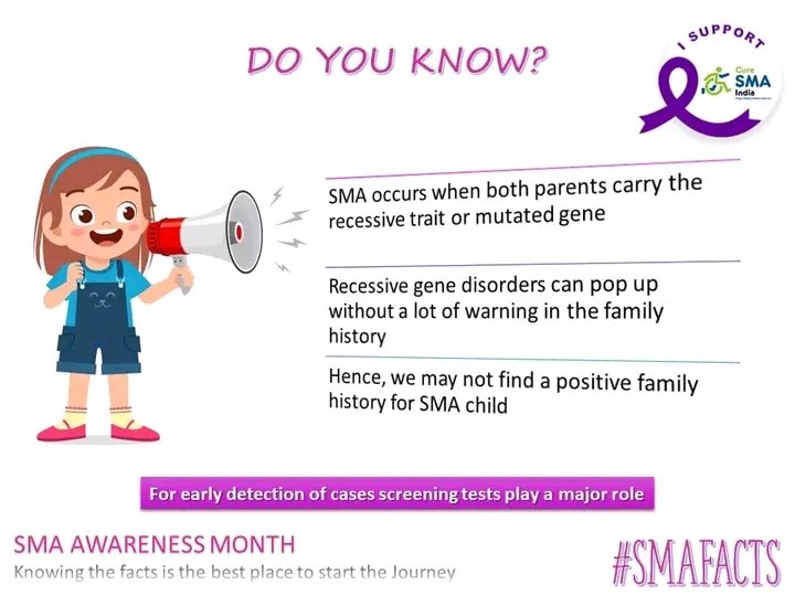 Subhash44690696's tweet photo. #smaawarenessmonth2022 #Curesmaindia #BattleAgainstSMA #knowledgeispower #smafact https://t.co/UV0N0a356B