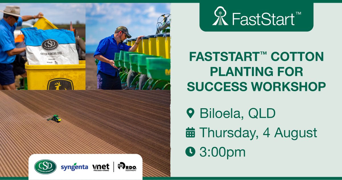 rdovnet_Stephen's tweet photo. Full steam ahead for Thursday. Come and catch up with the team from @RDOequipmentAU @VnetPrecisionAg @csd_cotton  #mostimportantpass 🌱 https://t.co/xXAJNxMWMO