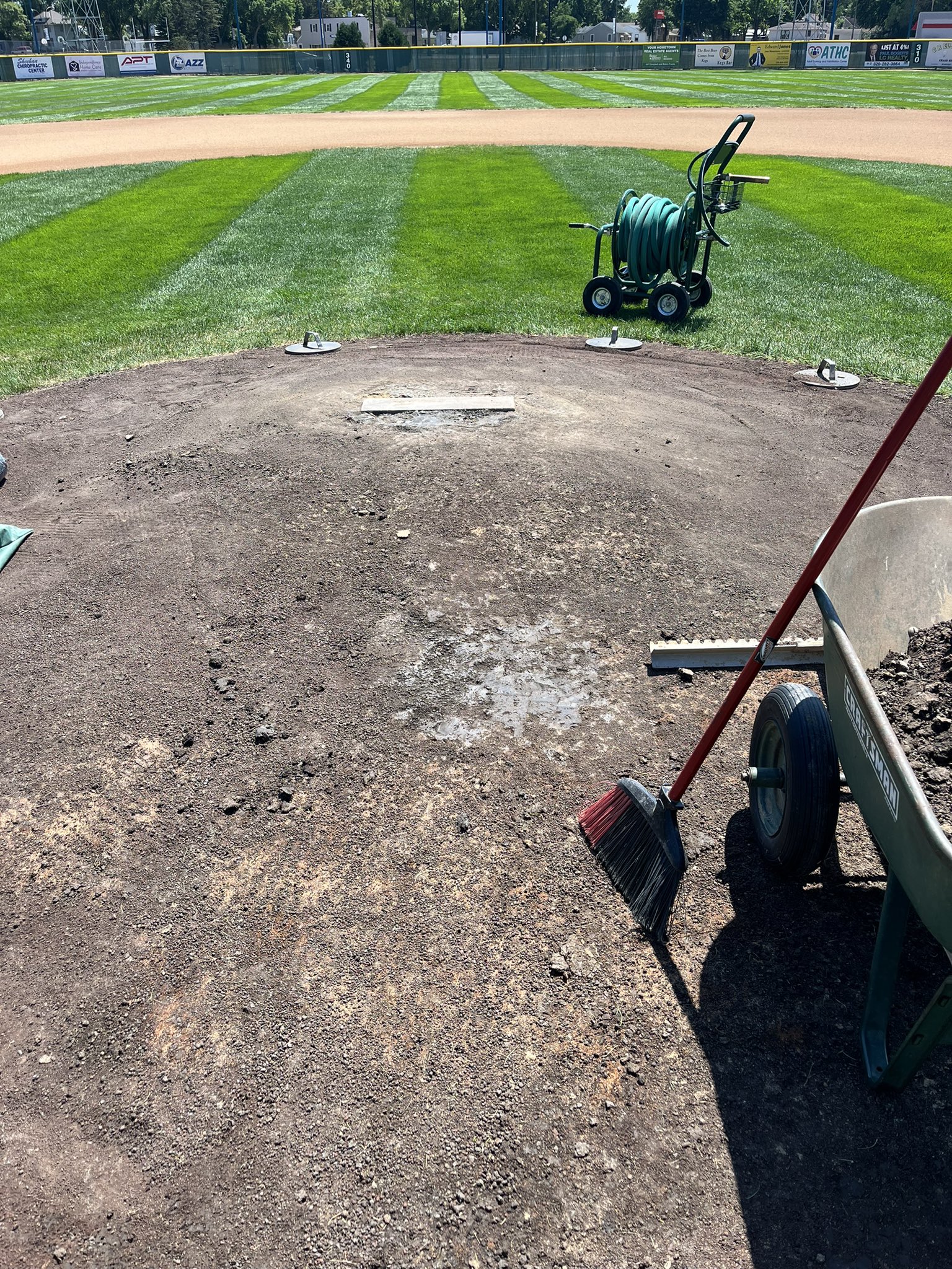 Cole Flick on Twitter "Spent some time today touching up the mound for