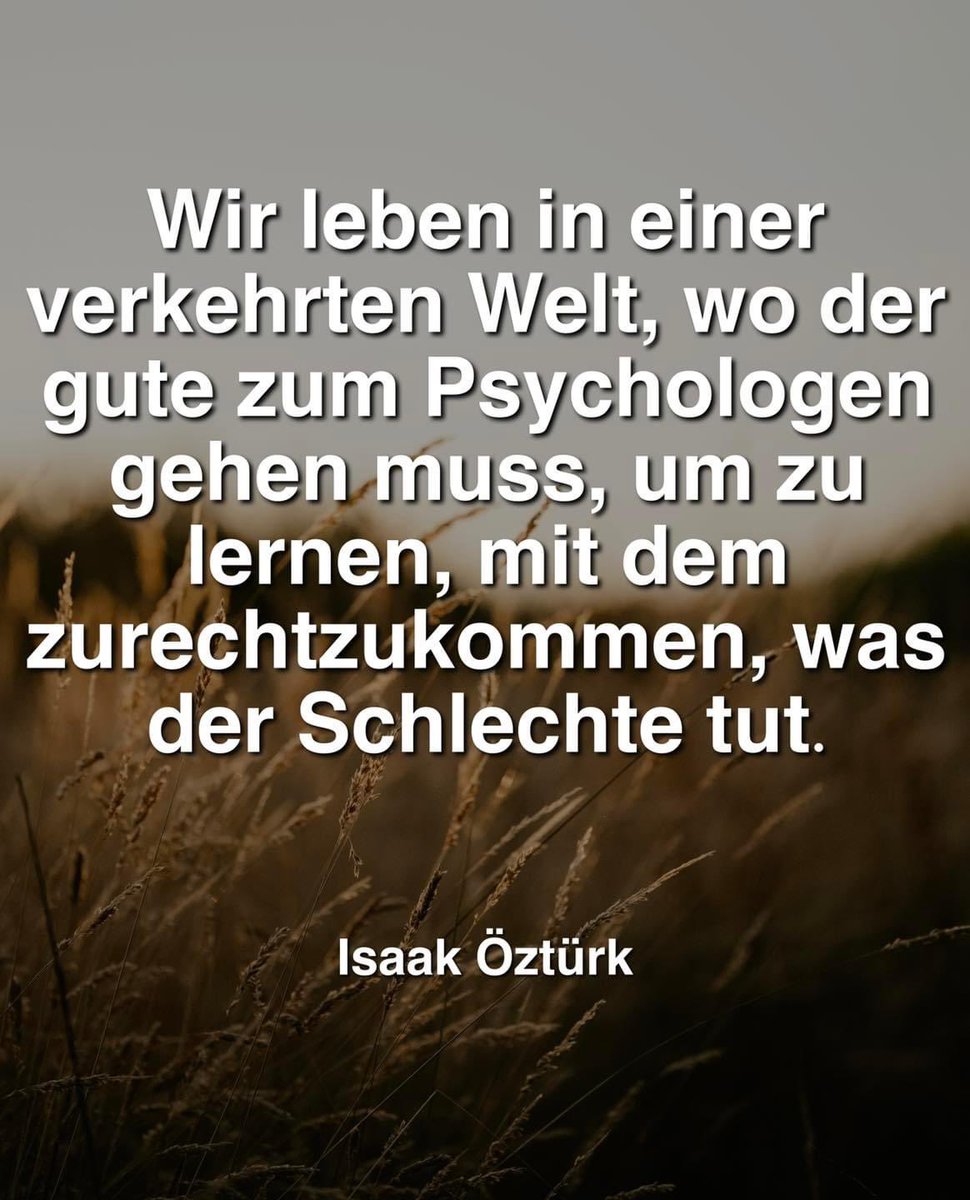 Mal was zum drüber nachdenken am Morgen 🤗 Sehe das ähnlich… nur, dass nicht „der Schlechte“ dafür „verantwortlich“ ist, sondern allzu oft unser Gesellschaftssystem.