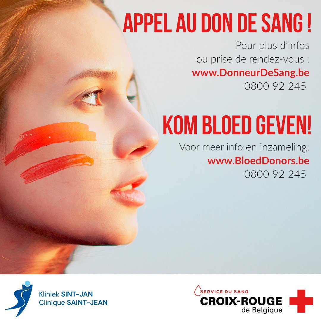 🆘 Op dit moment zijn de voorraden voor de bloedgroepen A-, O-, B- en AB- laag. Kom je ook bloed geven? Sur le site donneurdesang.be, vous pouvez savoir si vous pouvez être donneur, et où, quand et comment #donnervotresang près de chez vous !

<a href="/CroixRougeBE/">Croix-Rouge de Belgique</a>