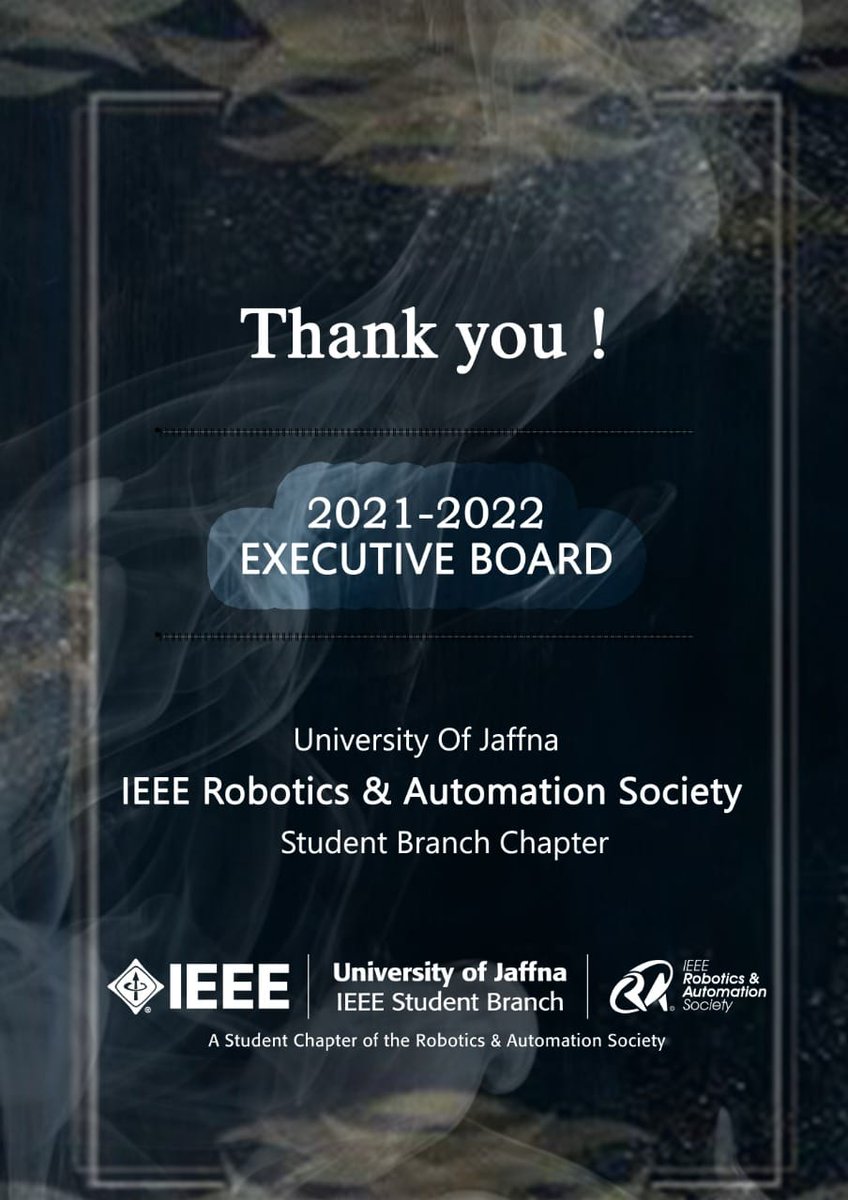 Ieeerasuoj's tweet photo. As yet another chapter ends for the 𝗜𝗘𝗘𝗘 𝗦𝘁𝘂𝗱𝗲𝗻𝘁 𝗕𝗿𝗮𝗻𝗰𝗵 𝗼𝗳 𝘁𝗵𝗲 𝗨𝗻𝗶𝘃𝗲𝗿𝘀𝗶𝘁𝘆 𝗼𝗳 𝗝𝗮𝗳𝗳𝗻𝗮,
A big thank you goes out to the Executive Committee for the term 21/22, for making everything possible.

#IEEE #IEEESBUoJ #AGM2022 #RAS #IEEERASUOJ https://t.co/Z9EUd1Mwg7