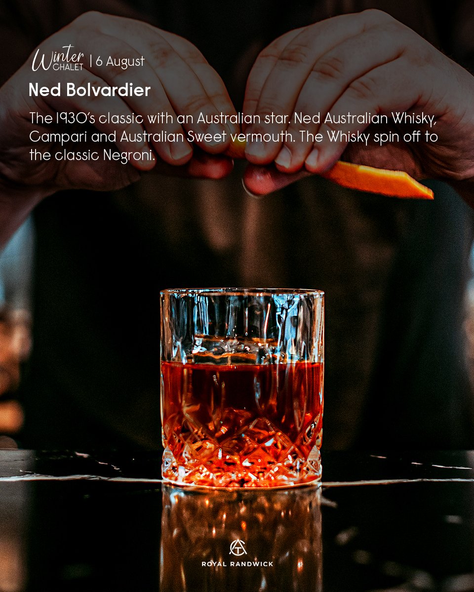 aus_turf_club's tweet photo. How would you describe each of these cocktails with an emoji⁉️🍸

We're back at the #WinterChalet this Saturday with our friends Ned Whisky featuring some incredible cocktails, live music, and whisky tasting 👏

🎟 Missile Stakes GA Tickets: https://t.co/CvBaByzPsr https://t.co/ufrTlVBMKq